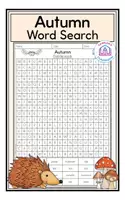 Προεπισκόπηση - Φύλλα εργασίας - Autumn Word Search - Εξώφυλλο