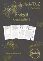 Vorschau - Unterrichtsreihen - Arbeitsblätter Wortschatz Freizeit, Hobby und Sport - Deckblatt