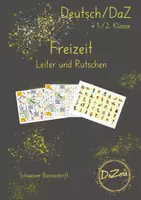 Vorschau - Unterrichtsreihen - Leitern und Rutschen Würfelspiel und Arbeitsblätter - Deckblatt