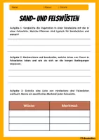 Vorschau - Arbeitsblätter - WÜSTEN: Arbeitsblätter und Übungsaufgaben zu WÜSTEN - Erdkunde für die Sek 1 - Seite 2