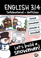 Vorschau - Stundenentwürfe - #weihnachtenauflmp Snowman Paket für den Englischunterricht (Heft und Tafelmaterial) - Deckblatt