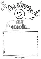 Vista previa - Manualidades / Dibujos para colorear - 15 sentimientos para colorear y expresar emociones - página 1