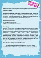 Vorschau - Merkblätter - Wächterkarten Vorgangsbeschreibung - Kriterienorientiertes Feedback üben - Seite 1