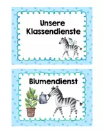 Vorschau - Bildkarten - Klassendienste - Zebraklasse - Seite 2