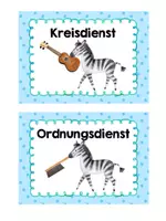 Vorschau - Bildkarten - Klassendienste - Zebraklasse - Seite 3