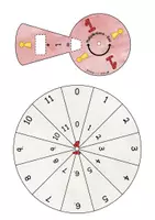 Vorschau - Fördermaterial/Inklusion - Multiplikations - Räder in Farbe und schwarz-weiß - Seite 2