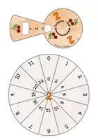 Vorschau - Fördermaterial/Inklusion - Multiplikations - Räder in Farbe und schwarz-weiß - Seite 3