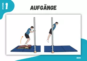 Vorschau - Stationenlernen - Turnen ⎮ Reck - Aufgänge (17 Stationskarten für deinen Sportunterricht) - Seite 2
