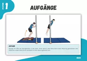 Vorschau - Stationenlernen - Turnen ⎮ Reck - Aufgänge (17 Stationskarten für deinen Sportunterricht) - Seite 3