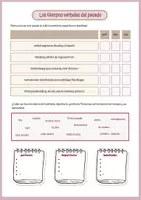 Vorschau - Arbeitsblätter - Los tiempos verbales - indefinido, imperfecto y perfecto - Deckblatt