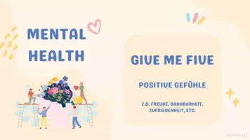 Vorschau - Präsentationen/Tafelbilder - Give me five - Karten für das Üben täglicher Achtsamkeit - Seite 1