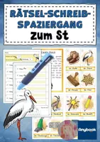 Vorschau - Arbeitsblätter - AnybookPro Material: Rätsel-Schreib-Spaziergang "ST" - Deckblatt