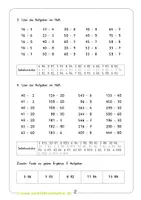 Vorschau - Arbeitsblätter - Division mit Rest - Deckblatt
