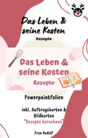 Vorschau - Stationenlernen - PPT Rezepte - Das Leben und seine Kosten Teil 3 Mathe inkl. Bildkarten - Deckblatt