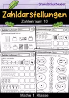 Vorschau - Arbeitsblätter - Zahldarstellungen | Zahlenraum 10 | Würfelbilder | Strichlisten | Fingerbilder | Mathe 1. Klasse - Deckblatt
