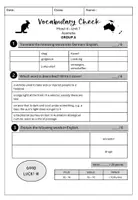Vorschau - Arbeitsblätter - Materialpaket: More! 4 Enriched Vocabulary checks - Seite 1