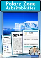 Vorschau - Arbeitsblätter - POLARE ZONE: Arbeitsblätter und Übungsaufgaben zur ARKTIS und ANTARKTIS - Erdkunde für die Sek 1 - Deckblatt