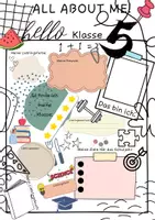 Vorschau - Mal- und Bastelvorlagen - Meine 1. Schulwoche . Schulstart - Klasse 1-6 - Seite 1