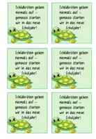 Vorschau - Bildkarten - Willkommenskärtchen - Schildkröte - Willkommenskarten - Seite 3