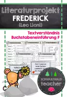 Vorschau - Arbeitsblätter - Frederick (Leo Lionni) - Literaturprojekt und Buchstabeneinführung Ff (Klasse 1 und 2) - Deckblatt