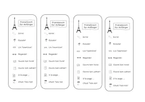 Vorschau - Fördermaterial/Inklusion - Anweisungen Französisch Lesezeichen - Deckblatt