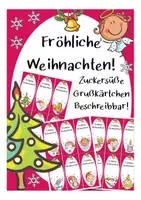 Vorschau - Mal- und Bastelvorlagen - Weihnachten Grüße kostenlos - Deckblatt