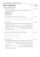 Vorschau - Arbeitsblätter - Listening Comprehension: What is the global youth culture? (B2) - Seite 1