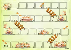 Vorschau - Spiele - 🦊 Fuchs Leiterspiel Brettspiel Zählen Kindergarten - Seite 2