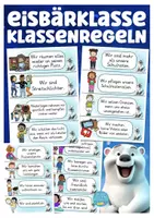 Vorschau - Arbeitsblätter - Eisbärklasse Klassentier Eisbär XXL Sorglospaket Klassenmaskottchen - Seite 1