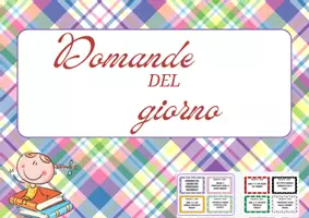 anteprima - Materiale di supporto/inclusione - Domande del giorno - Pagina di copertina