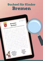 Vorschau - Spiele - Suchsel für Kinder: Bremen - Deckblatt