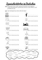Vorschau - Arbeitsblätter - Spanische Wörter im Deutschen - Diese Wörter kennst du schon! - Deckblatt