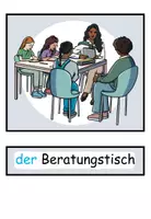 Vorschau - Präsentationen/Tafelbilder - Bildkarten und Wortkarten "Im Klassenzimmer" geeignet für das Churermodell - DaZ / DaF / Deutsch - Seite 2