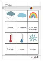 Vorschau - Arbeitsblätter - Deutsch: Das Wetter. AB- Set zum Wetter (farbig) - Deckblatt