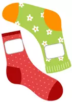 Vorschau - Mal- und Bastelvorlagen - Türdeko Coole Socken Klasse Türdekoration Alles zum Beschriften - Seite 2
