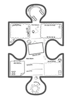 Vorschau - Arbeitsblätter - Steckbrief Puzzle Kennenlernen kooperatives Poster Puzzleteile - Seite 2