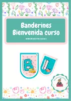 Vista previa - Decoración del aula - Banderines de bienvenida - Portada