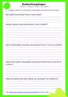 Vorschau - Arbeitsblätter - Graffiti-Doku "Murals: Mauern statt Leinwand" (Beobachtungsbogen) - Seite 1