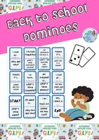 Voorbeeld - Back to school dominoes - Voorblad