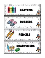 Voorbeeld - Schooletiketten - Pagina 1