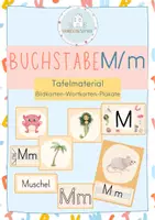 Vorschau - Poster - Buchstabeneinführung M - Bildkarten - Deckblatt