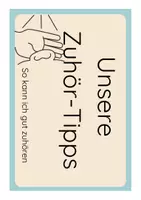 Vorschau - Poster - Unsere Zuhör-Tipps / Zuhörertipps für das Erzählen & Zuhören - Seite 1