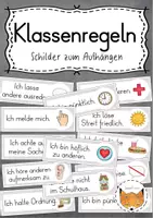 Vorschau - Poster - Klassenraum Schilder Materialpaket - Seite 1