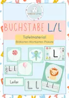 Vorschau - Poster - Buchstabeneinführung L - Bildkarten - Deckblatt