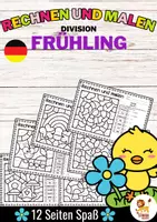 Vorschau - Arbeitsblätter - Rechen-Mal-Blätter - Division (Frühling) - Deckblatt