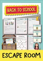 Vorschau - Arbeitsblätter - Back to School Escape Room Englisch – Schulanfang & Kennenlernen - Deckblatt