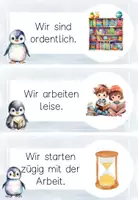 Vorschau - Merkblätter - Klassenregeln „Pinguinklasse“ – für ein friedliches Miteinander im Klassenzimmer mit dem Klassentier Pinguin - Seite 3