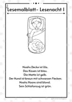 Vorschau - Arbeitsblätter - Lesemalblätter_Lesenacht_freiarbeitsfee - Seite 2