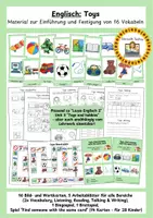 Vorschau - Arbeitsblätter - Englisch: Toys - Einführung und Festigung - Deckblatt