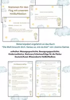 Vorschau - Stationenlernen - MATERIALPAKET angelehnt an das Buch "Die Welt braucht dich. Genau so, wie du bist." - Gemeinschaftsbild, Stationen,... - Deckblatt